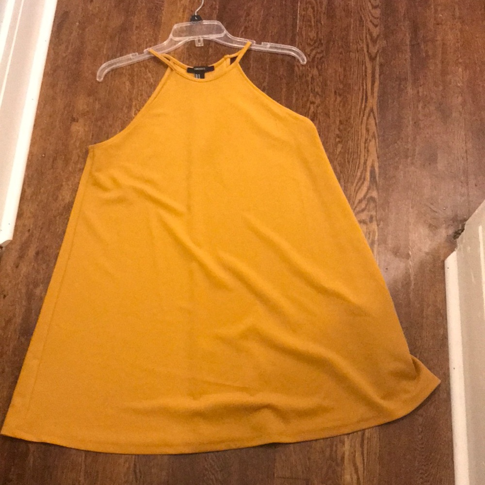 High neck mini dress